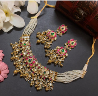 Kundan jewellery ebay clearance