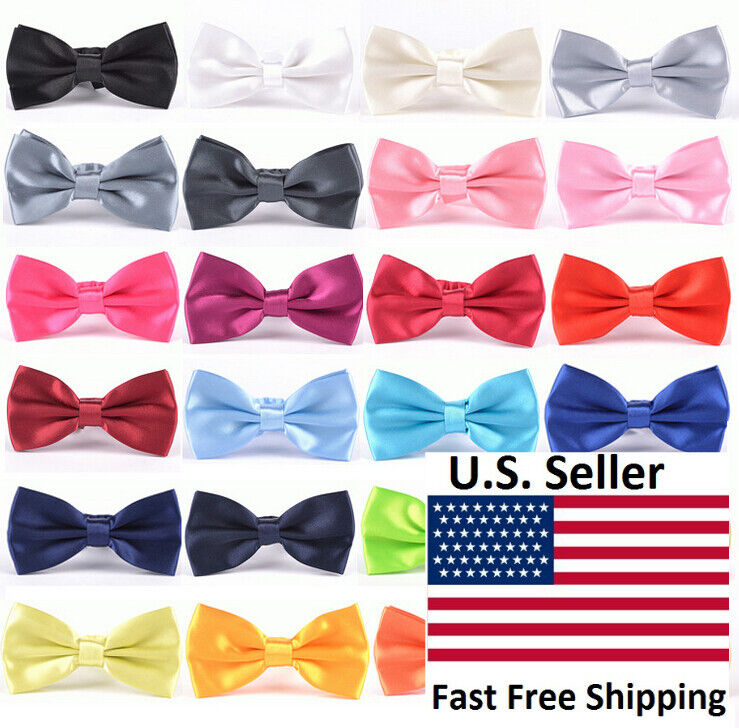 Classic 35-Color Fashion Men'S Adjustable Tuxedo Bowtie Wedding Bow Tie Necktie