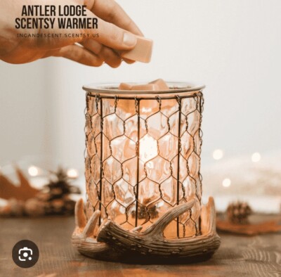 Scentsy Antler Lodge Full sized Warmer ~ NEW. Rustic, Farmhouse style.