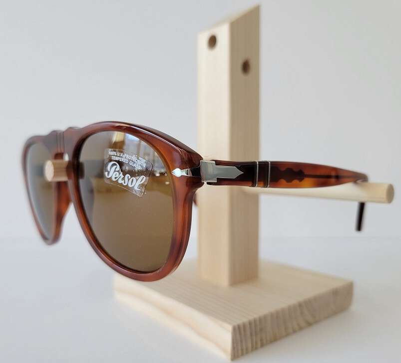 Pre-owned Persol 649 Sunglasses Light Havana 96/33 Authentic Size 54m In Brown