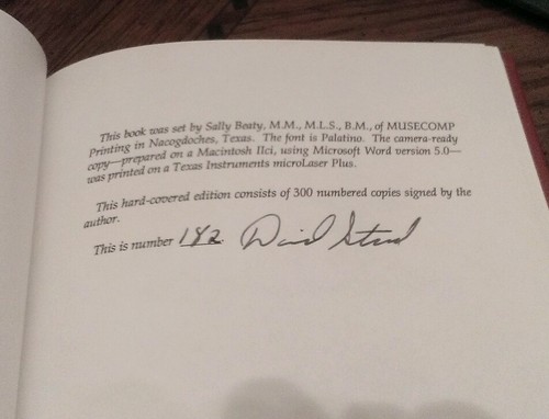 1992 HB Flames & Vengeance E.Texas Fires 1860 Pres.Election Signd 182/300 Stroud