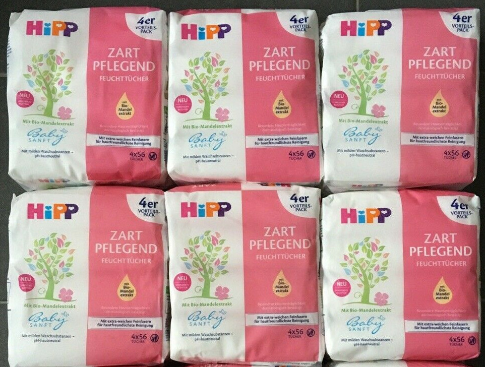 HiPP Baby Feuchttücher zart pflegend 24 x 56 gesamt 1344 Tücher