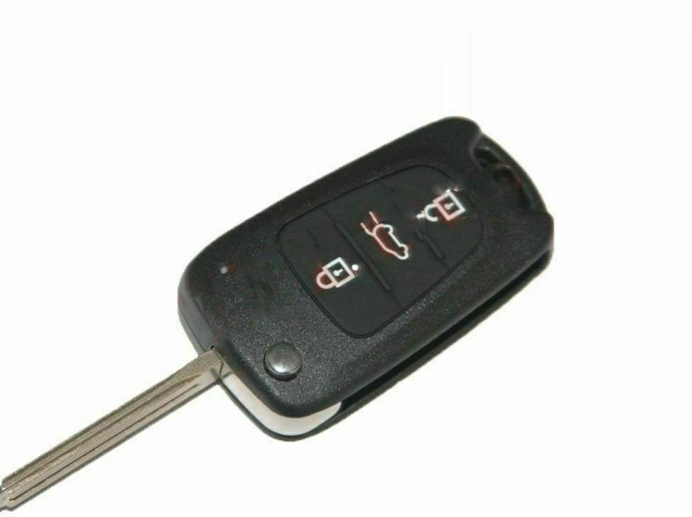3 Button Flip Fob Remote Key Case With Blank Key Blade For Hyundai i20 i30