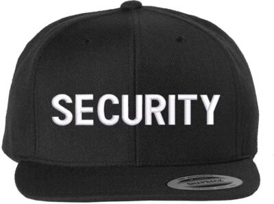SECURITY Snapback Hat Uniform Guard Officer Agent Snap Back Security Hat