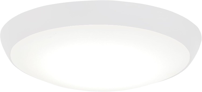 Outdoor Light Kit for Simple Flush Fans in Flat White, K9873L-WHF