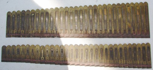 122 Brass Reeds from Kimball Pump Organ Antique Parts Repair Crafts Repurpose
