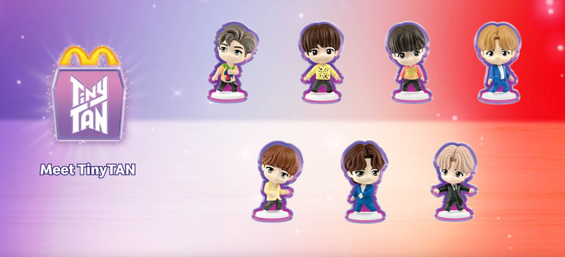 2025 McDONALD'S Tinytan BTS HAPPY MEAL TOYS Or Set