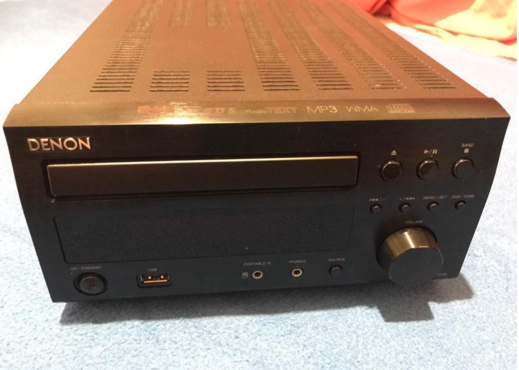 Denon RCD M37 DAB radio, CD player, USB, MP3, Mini HiFi in Black in