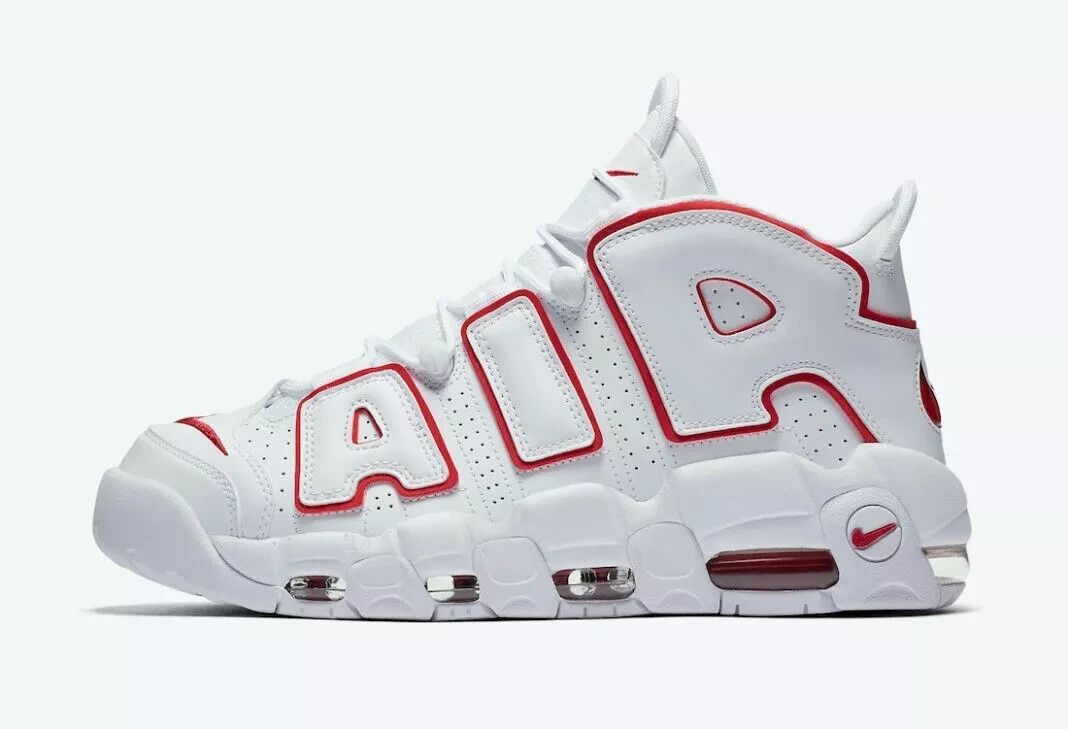 Кроссовки Nike Air More Uptempo 96 White Varsity Red 2021 921948-102 мужские , размер 14 , Новые