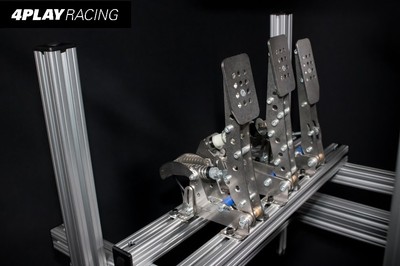 4PLAY RACING Competition Platform w/ Monitor Mount BLACK Sim Cockpit Console