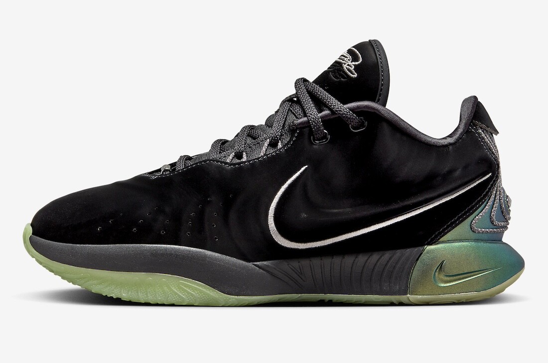 NIKE lebron21 レブロン 21 Tahitian ‼️ 22.5センチ Nike Lebron XXI 21 'Tahitian' Black Oil Green Metallic