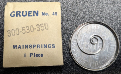 NOS Genuine Gruen 300 530 350  Watch Mainspring Part# 45