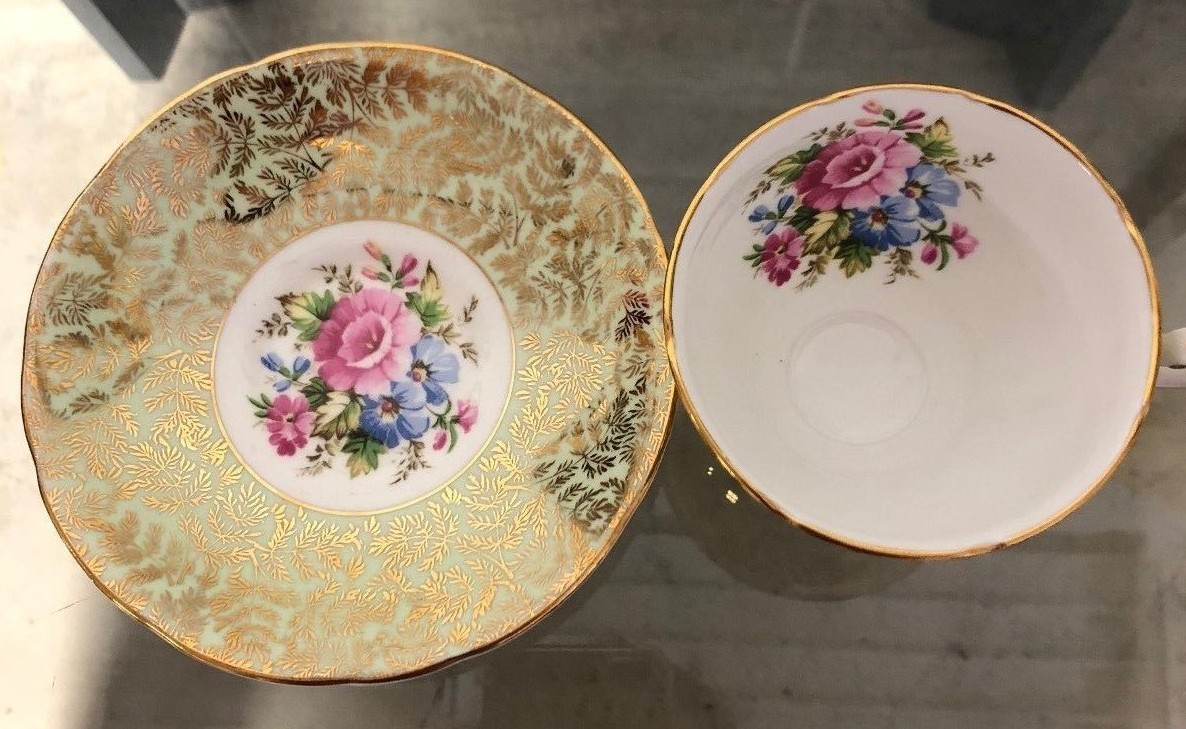 Royal Stafford Bone China Tea Cup & Saucer Made in England