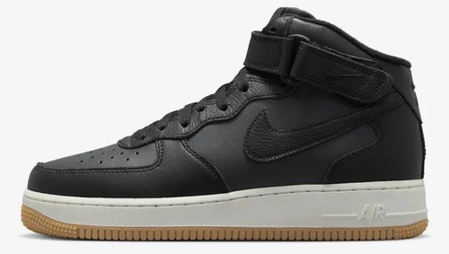 Nike Air Force 1 Mid '07 LX Black White Gum Sneakers DV7585