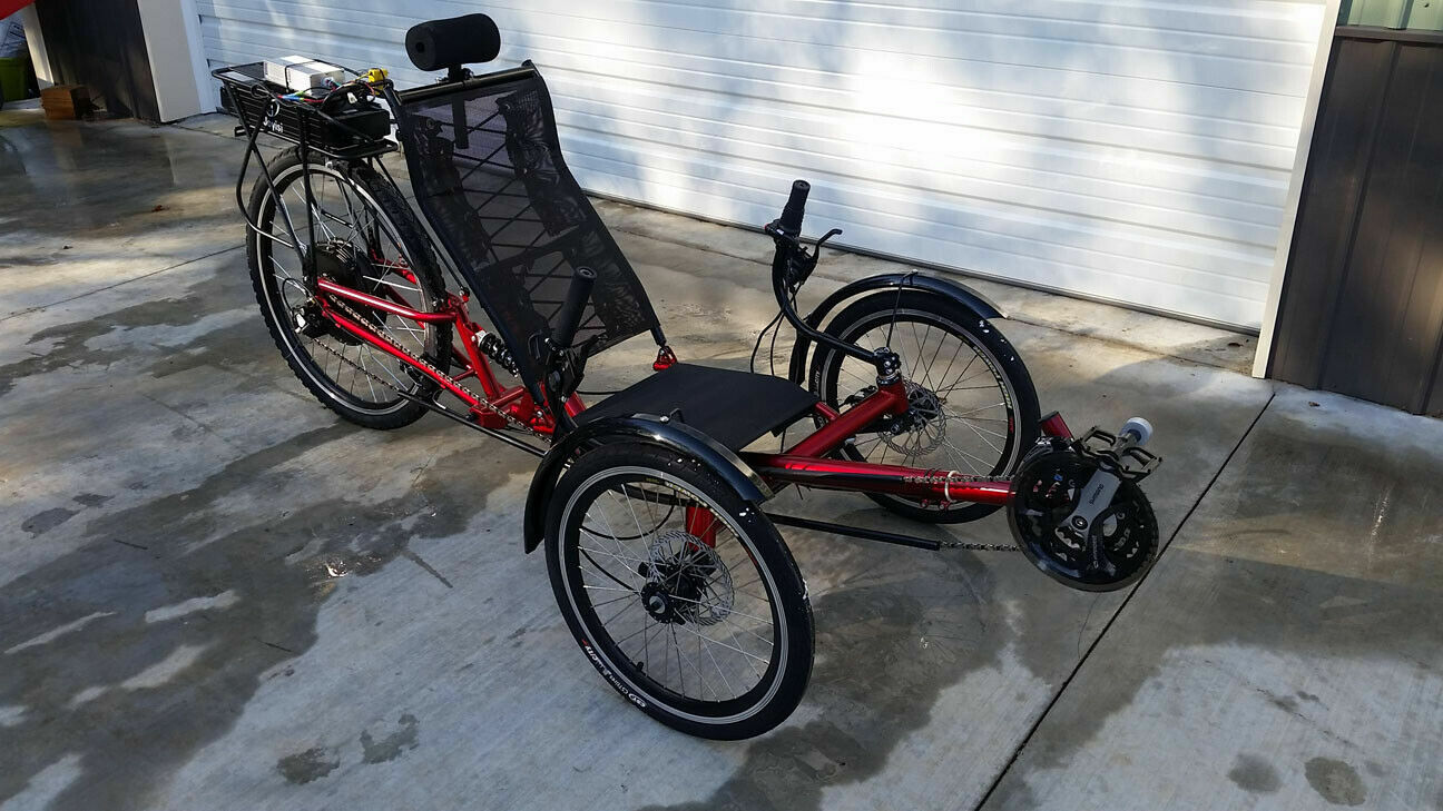 Folding Recumbent Frame for Ultimate Electric Motorized Trike Bike