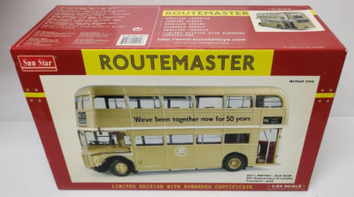 SUNSTAR 1:24 SCALE 2911 ROUTEMASTER BUS RM1983 ALD 983B 50 YEARS LIMITED EDITION