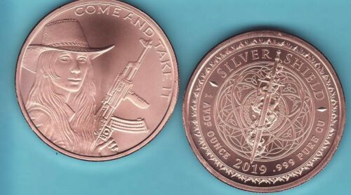 2019  COME AND TAKE IT   1 oz. Copper Round Coin  from Silver Shield  