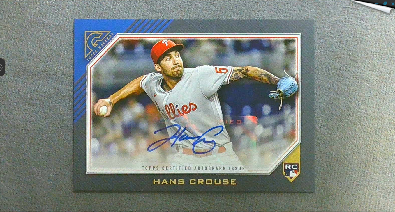 2022 Topps Gallery Rookie Autograph #RA-HC Hans Crouse