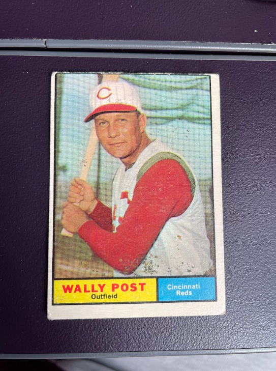DCC: 1961 Topps Wally Post Cincinnati Reds #378 FAIR