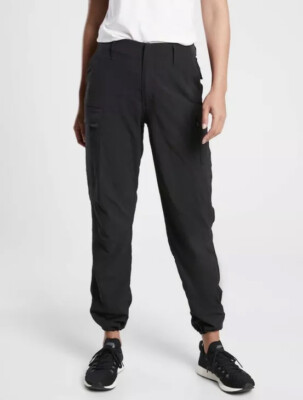 NWT Athleta Trekkie Utility Cargo Pant Black 10 Travel Hike Camp