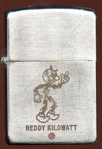 ZIPPO Reddy Kilowatt 1999年製 Vintage 1972 Chrome Etched Enameled 