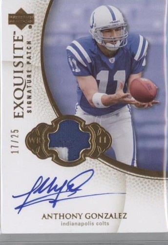 2007 Upper Deck Exquisite Collection Anthony Gonzalez #ESS-AG