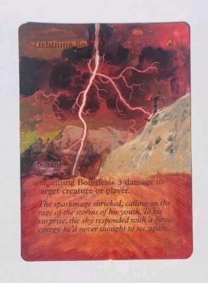 LIGHTNING BOLT M11 2011 MTG Magic the Gathering ALTERED 