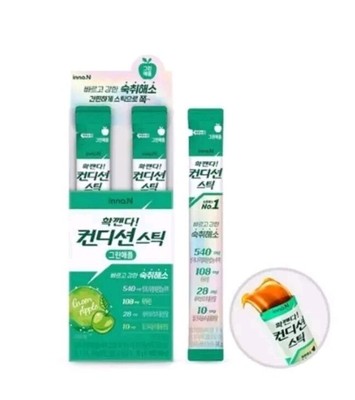 [CJ] Condition Hangover Stick Green Apple Jelly 18g (10ea) Remedy Quick hangover