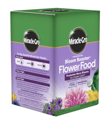 Miracle-Gro Water Soluble Bloom Booster Flower Food, 1.5 lb., For All Plants