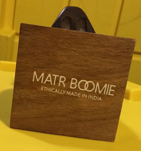 Carved Wood Eyeglass Holder MATR Boomie Made in India