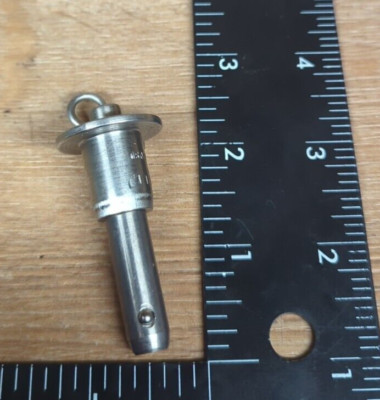 1~Lockwell  3/8  X 13/16  Grip Push Button Stainless Quick Release Ball Lock Pin