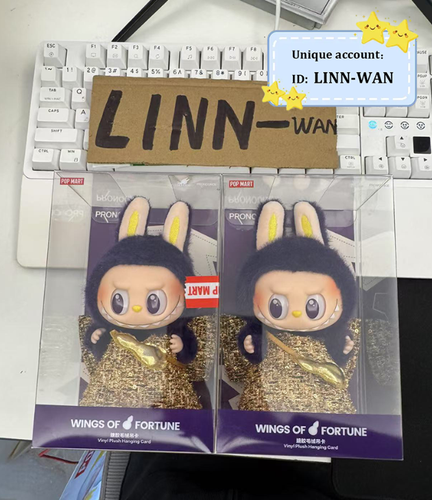 WINGS OF FORTUNE PRONOUN ぬいぐるみ 6個セット Labubu X Pronounce Wings Of Fortune Series Purple Figures