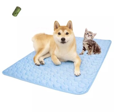 Summer Cooling Mat & Sleeping Pad- Water Absorption Top Waterproof Bottom Mat