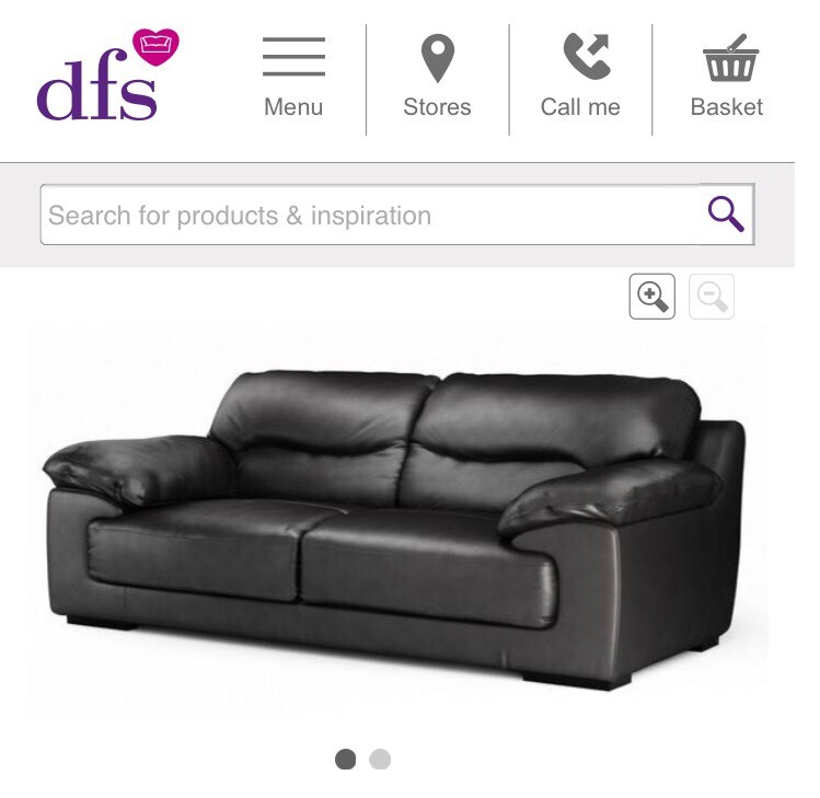 Brand New DFS Dazzle Black Leather Suite Half Price in Southside