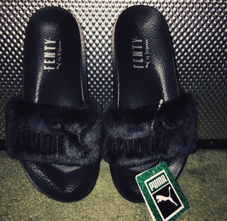 Fenty X puma Rihanna fur slides/slippers size uk 4.5 | in ...