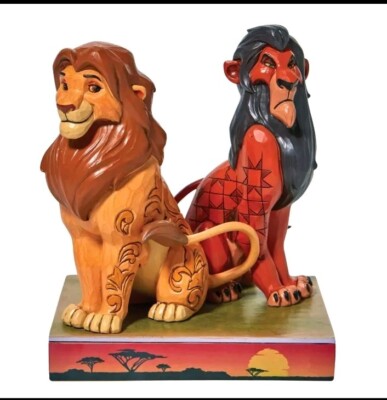 Jim Shore Disney Showcase Proud and Petulant Simba & Scar The Lion King 6010093