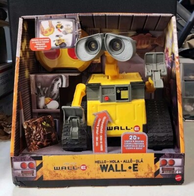HELLO WALL-E Lights & Sound Remote Control Toy Robot NEW RC Talking Disney Pixar