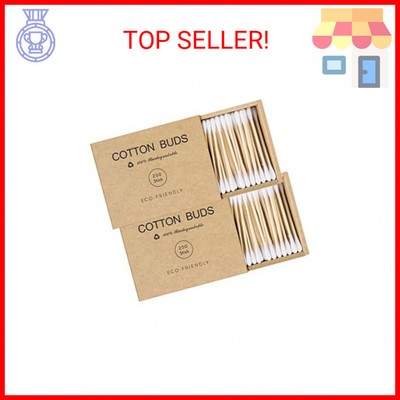 Bamboo Qtips Cotton Swabs With Wooden Sticks Q Tips For Ears Swabs 400 Count Bam