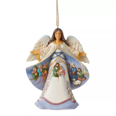New!  Jim Shore ANGEL NATIVITY SCENE OPEN COAT  ORNAMENT 6012980 #583