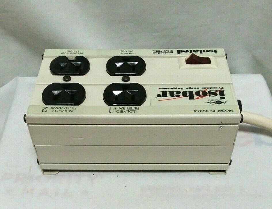 Tripp-Lite Isobar 4 Premium Surge Suppressor 4-Outlet 6' ft Cord Power Strip Bar