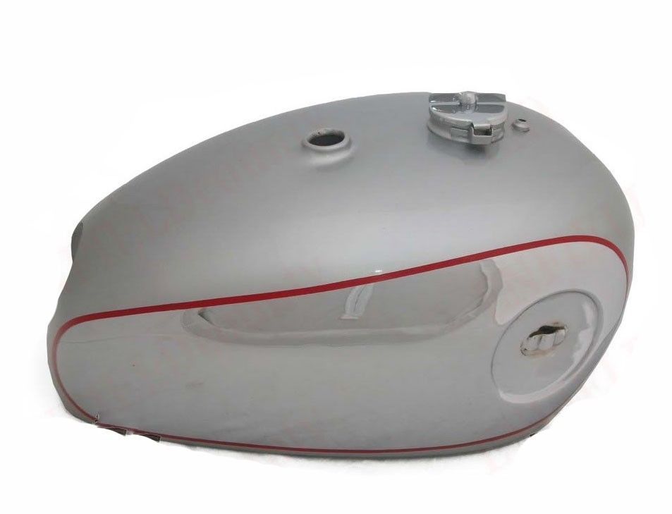 BSA Gold Star B34 A7 A10 Chrome Silver Painted 4 Gallon Petrol Tank With Cap  