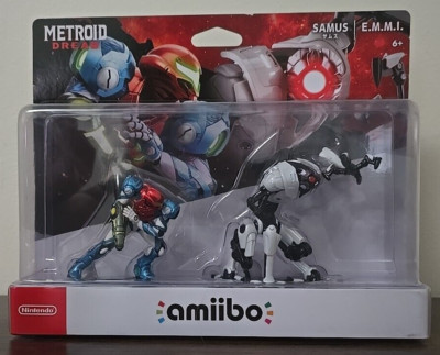 Metroid Dread amiibo Figures Samus & E.M.M.I. - Rare Nintendo Collectible - New
