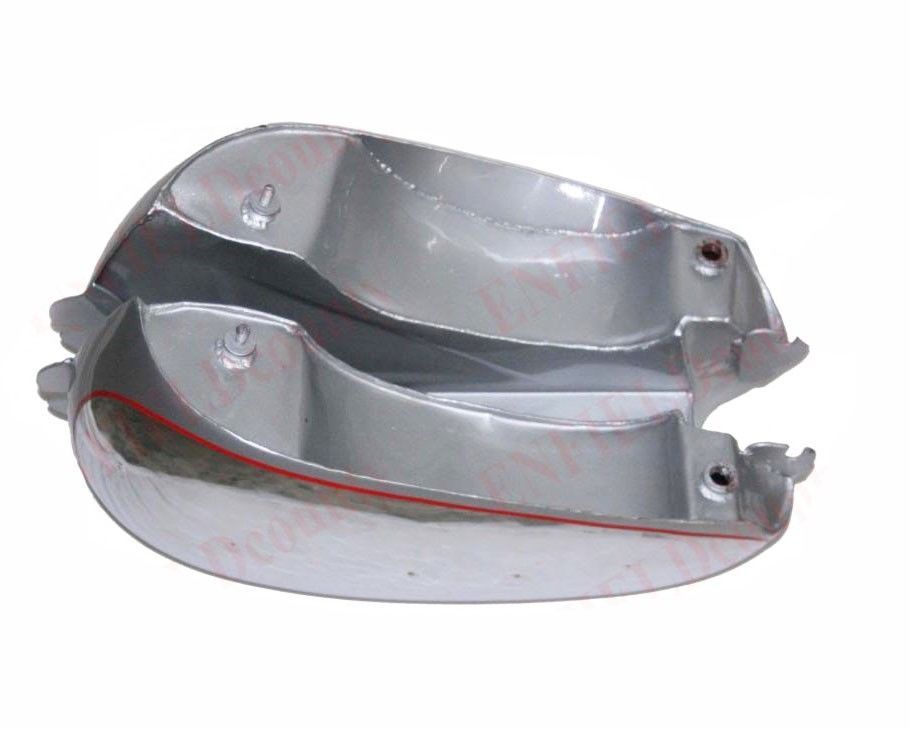 Fuel Petrol Gas Tank Silver Painted Chrome Plated 1950 BSA Golden Flash A10  