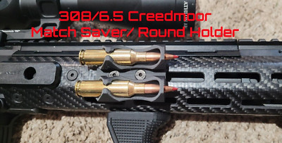 2 Pack M-LOK .308/6.5 Creedmoor Caliber Spare Rounds Holder, Quiver, Match Saver