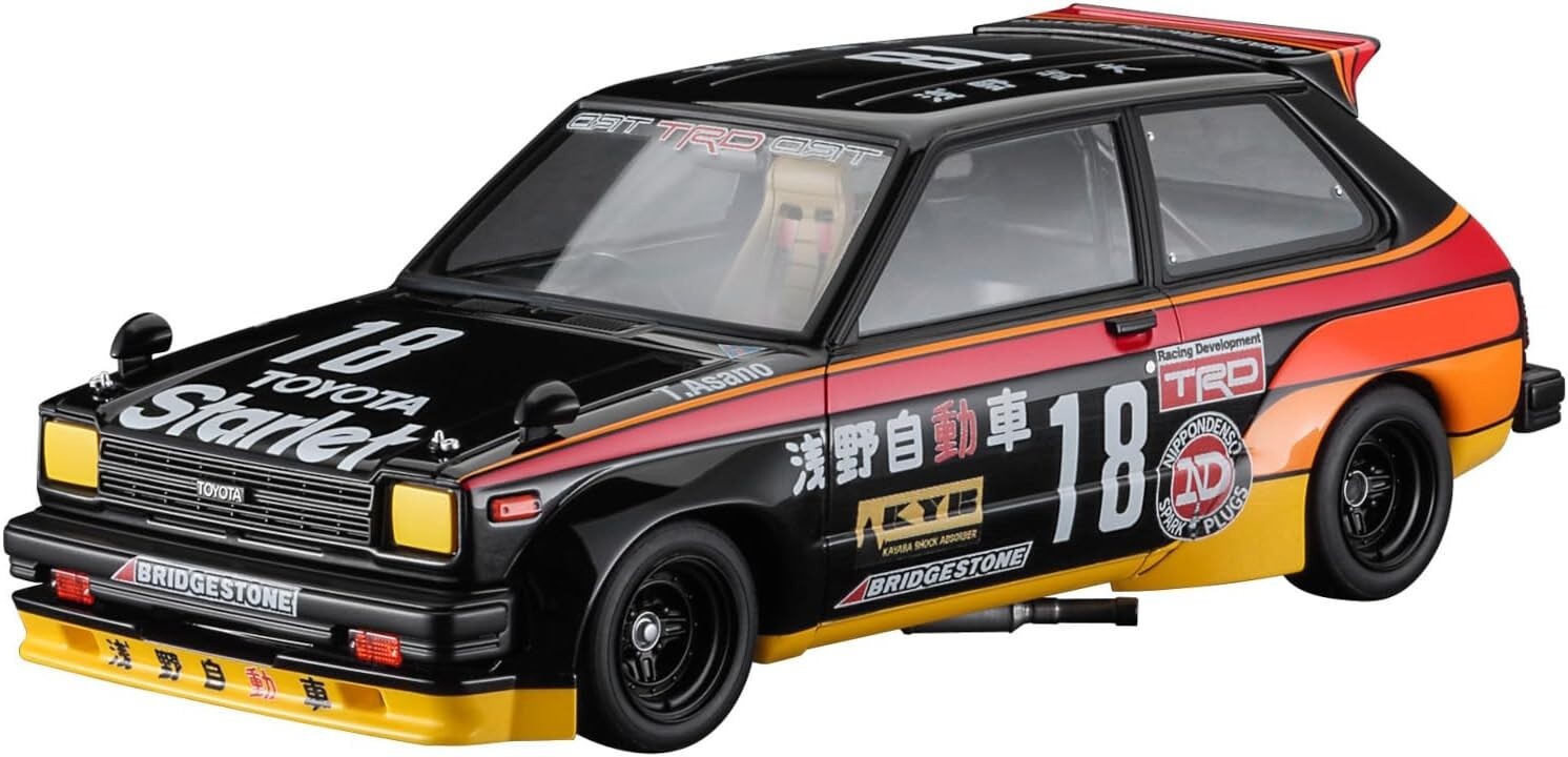 東京マルイ TOYOTA 16VALVES Starlet 1/24 プラモデル Yahoo!オークション -「トムススターレット」(プラモデル) の