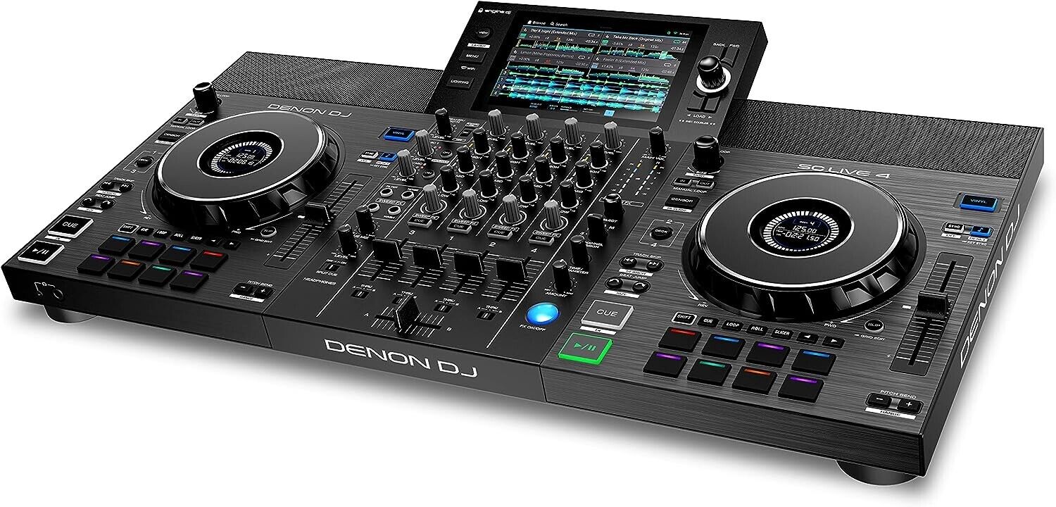 Denon SC LIVE 4-Deck Standalone DJ Mixer Controller Wi-Fi USB Japan Black 6.17kg Denon SC LIVE 4-Deck Standalone DJ Mixer Controller Wi-Fi USB Japan Black 6.17kg