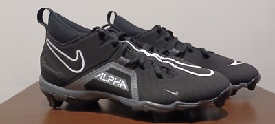 Size 9 W Men Nike Alpha Menace 3 Shark Football Cleats Black CV0584-010