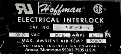 Hoffman A-EK115NDH Electric Door Interlock