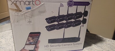 XMARTO OUTDOOR WIRELESS Home Business  SECURITY 8-CAMERA SYSTEM HD Wireless View