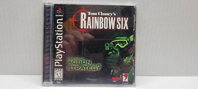 Tom Clancy's Rainbow Six (Sony PS1, 1999) Complete CIB Manual Registration Card